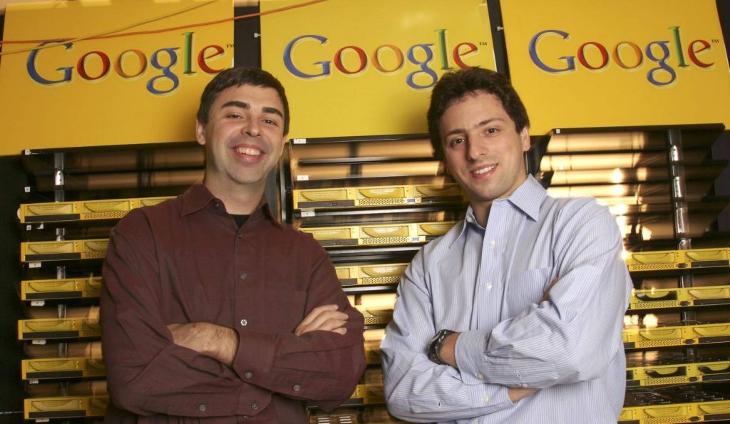 Larry Page y Sergey Brin - 30º aniversario de Internet